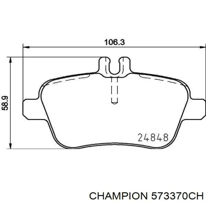 Задние тормозные колодки B111375 Denckermann