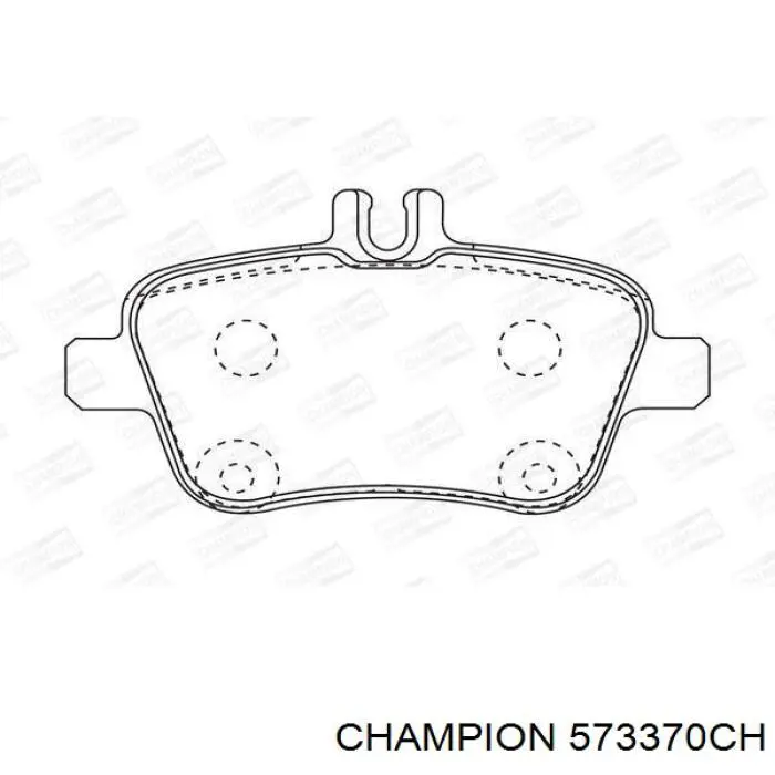 Задние тормозные колодки 573370CH Champion