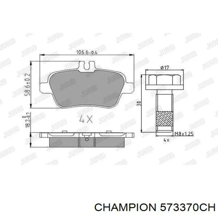 Купить B111375 Denckermann Колодки тормозные задние, дисковые
