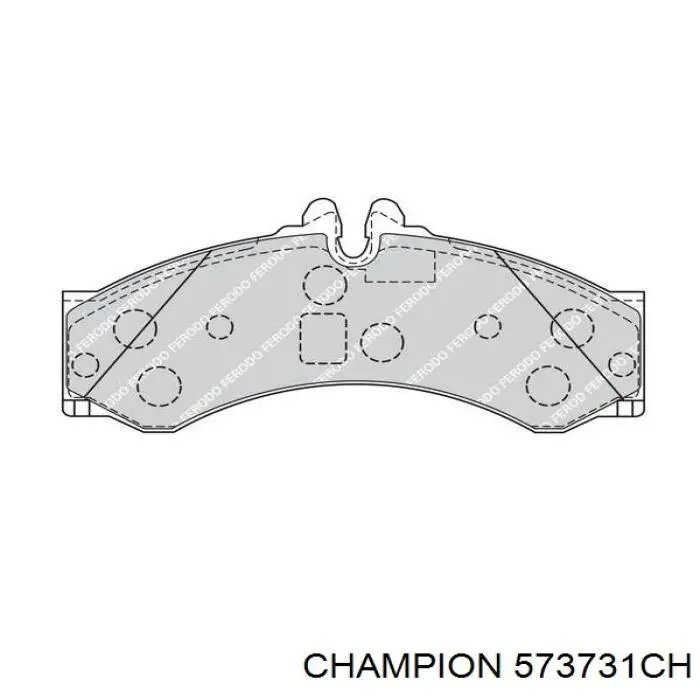 Колодки Champion 573731CH цена, от 24.85 USD