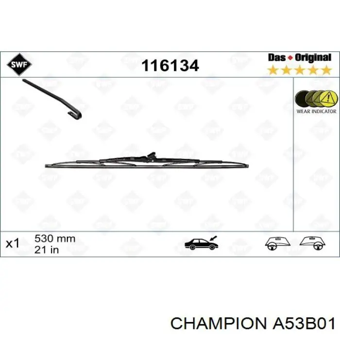 357955425 VAG Щетка-дворник лобового стекла, водительская