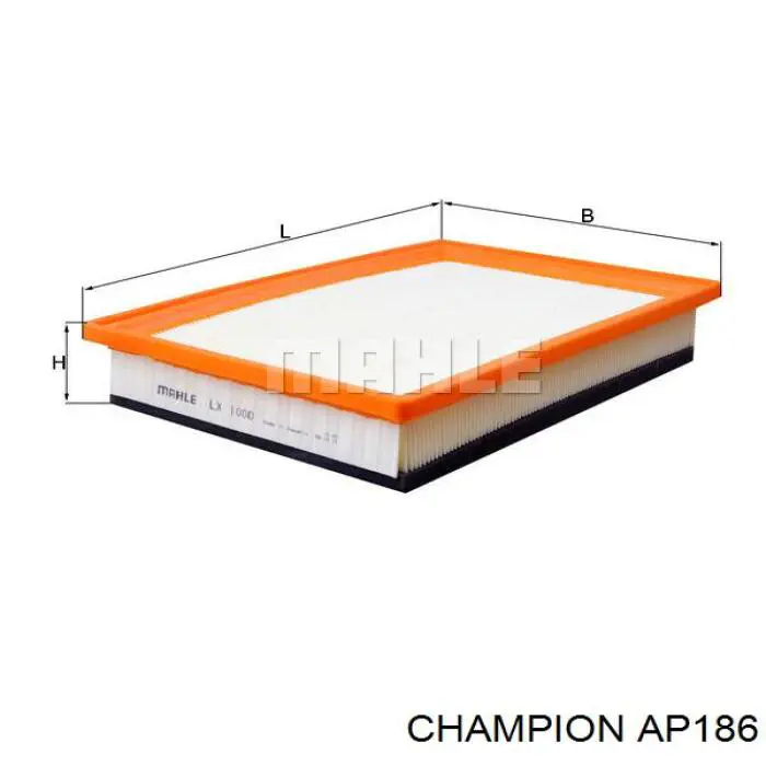 Воздушный фильтр AP186 Champion