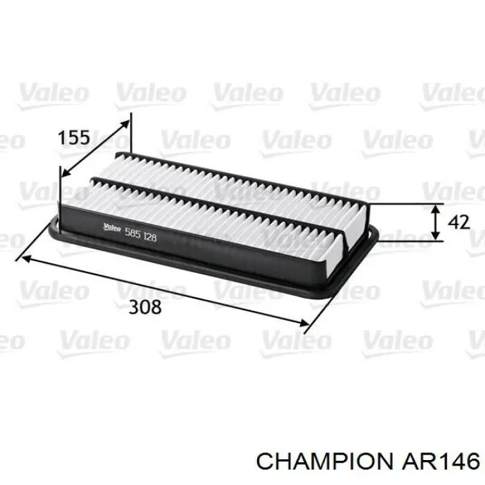 Воздушный фильтр AR146 Champion