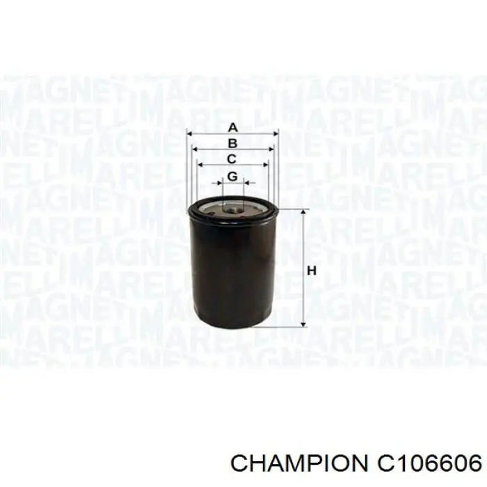 C106-606 Champion масляный фильтр