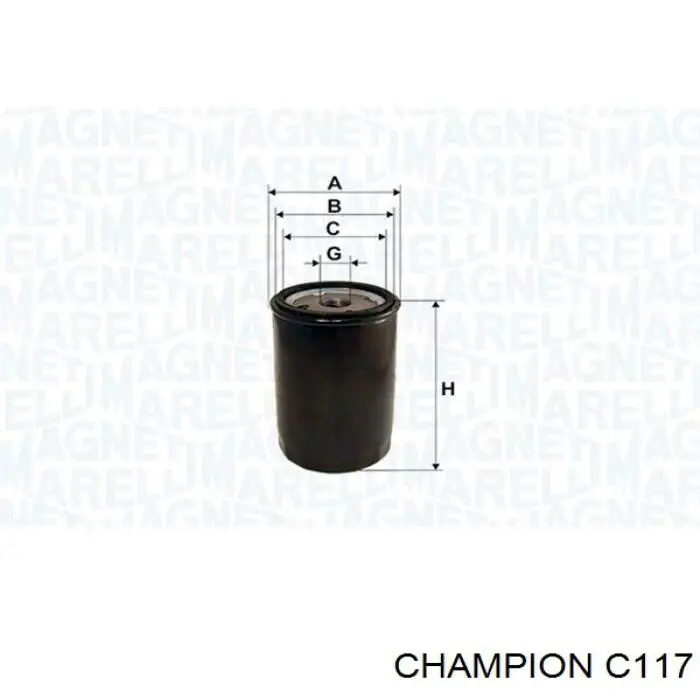 Купить C117 Champion Фильтр центробежный очистки масла
