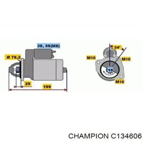 Фильтр масла Champion C134606