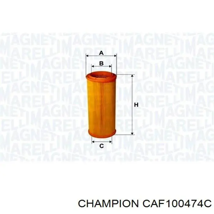 Filtro de aire CAF100474C Champion