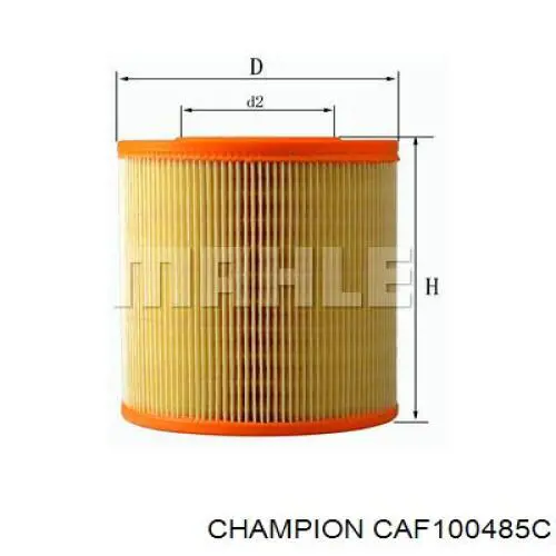 Фильтр воздушный Champion CAF100485C