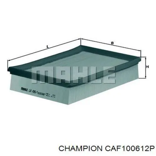 CAF100612P Champion воздушный фильтр