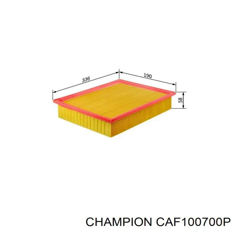 Элемент воздушного фильтра Champion CAF100700P цена, от 6.73 USD