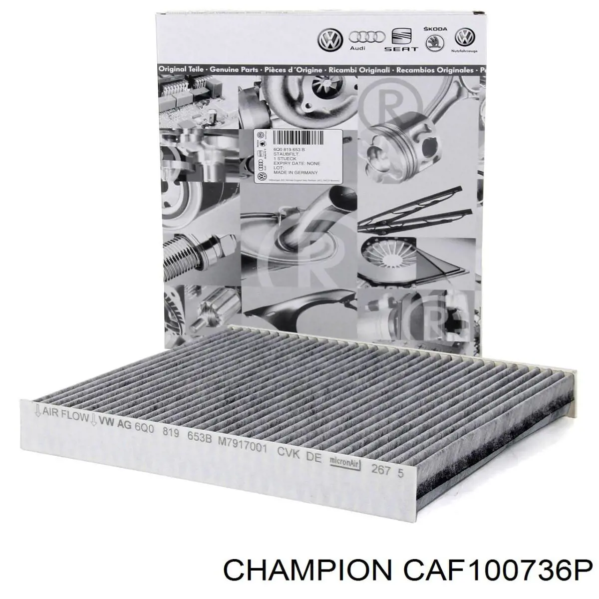Элемент воздушного фильтра Champion CAF100736P цена, от 5.45 USD
