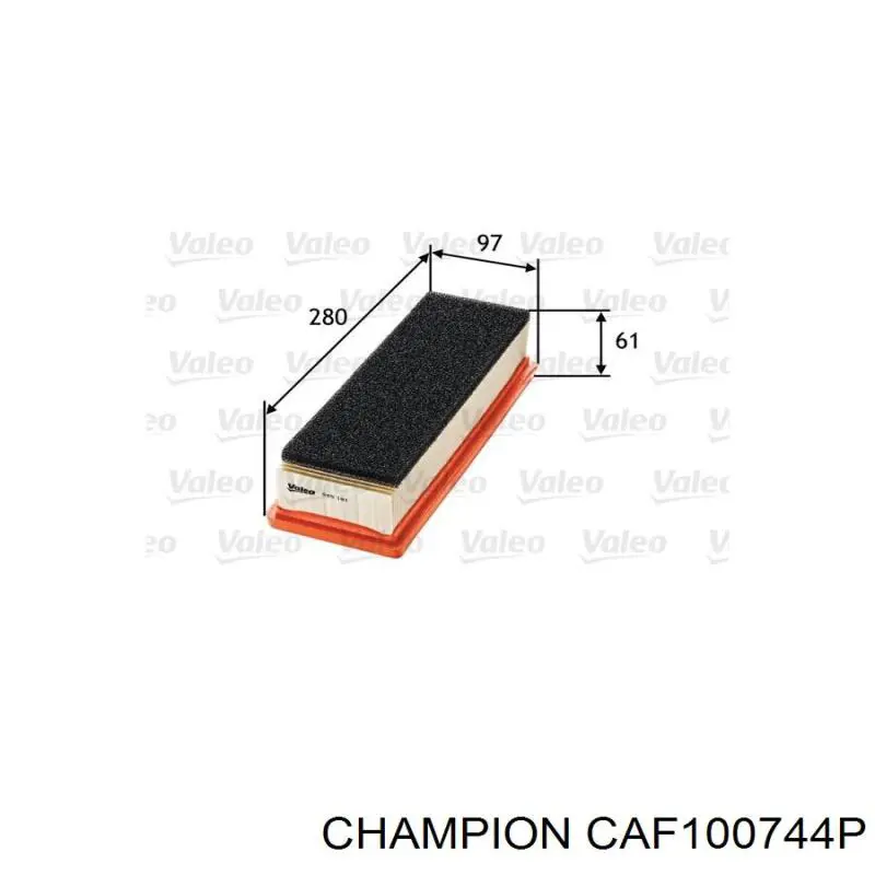 Воздушный фильтр CAF100744P Champion