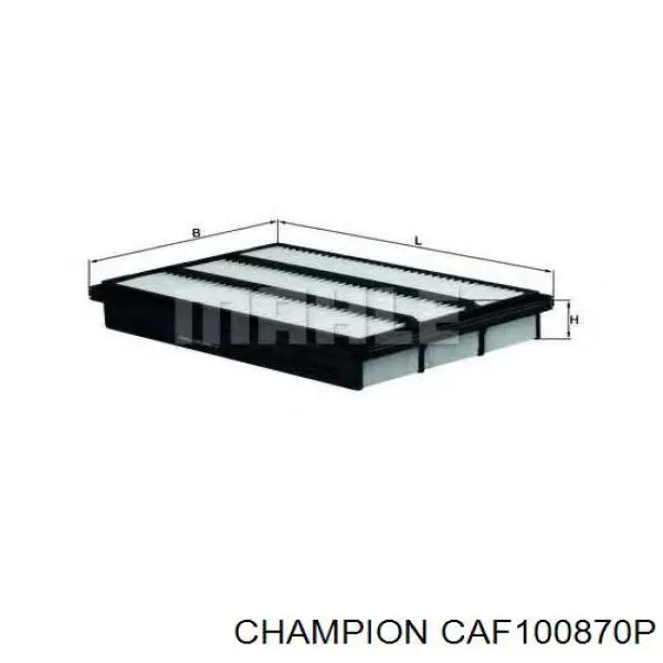 CAF100870P Champion filtro de ar