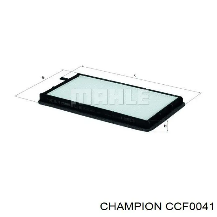 Купить CCF0041 Champion Фильтр салона угольный