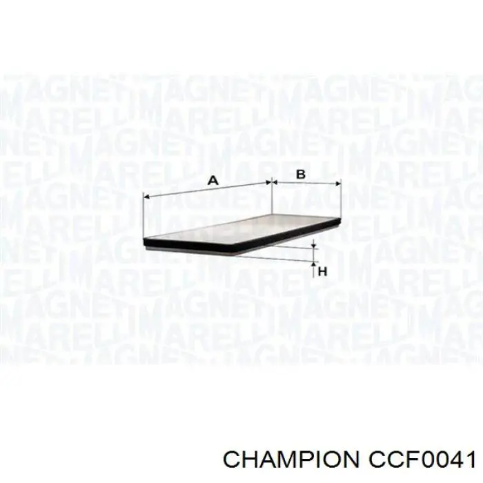 CCF0041 Champion Внутрисалонный фильтр