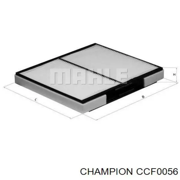 Фильтр салона CCF0056 Champion