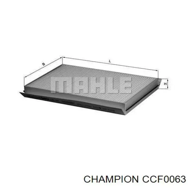 Воздушный фильтр салона Champion CCF0063