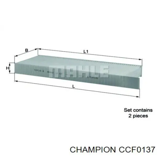 Filtro de habitáculo CCF0137 Champion