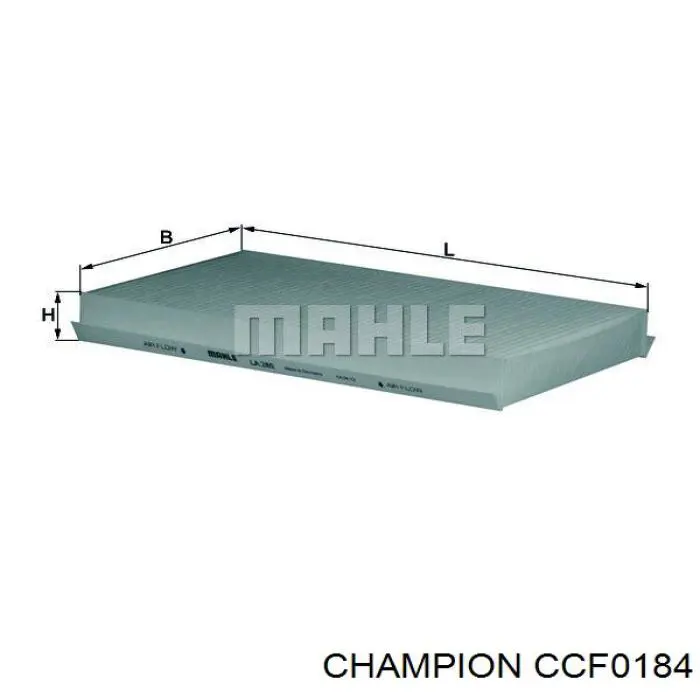 Фильтр салона CCF0184 Champion