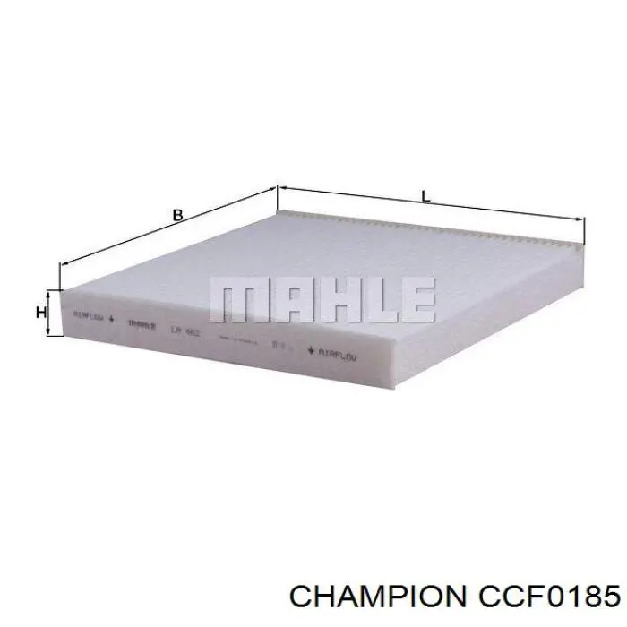 Фильтр салона CCF0185 Champion