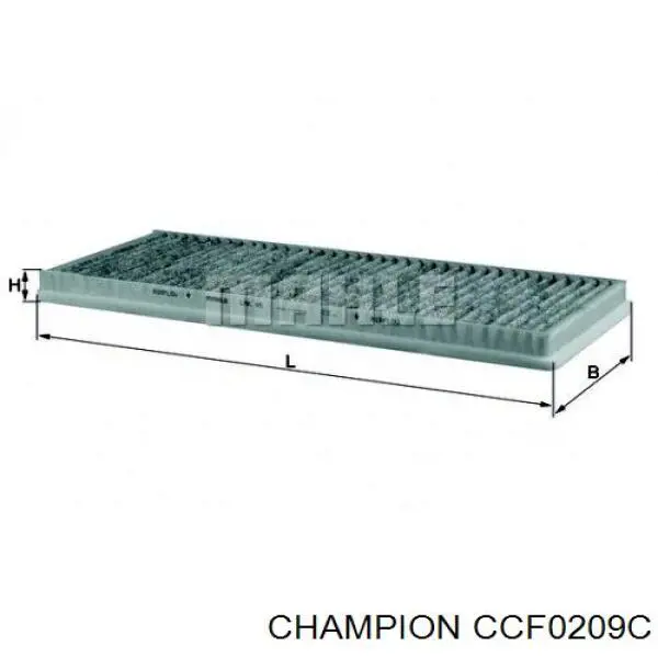 CCF0209C Champion фильтр салона