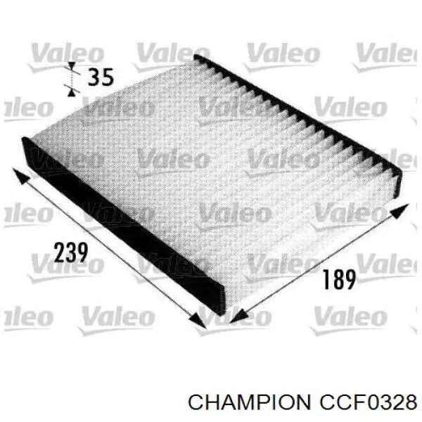 Купить CCF0328 Champion Фильтр салона угольный