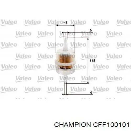 CFF100101 Champion топливный фильтр