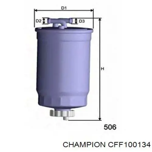 Фильтр топливный Champion CFF100134