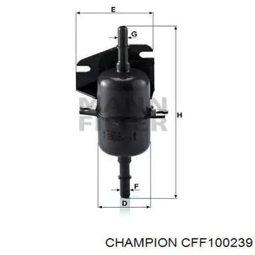 CFF100239 Champion топливный фильтр