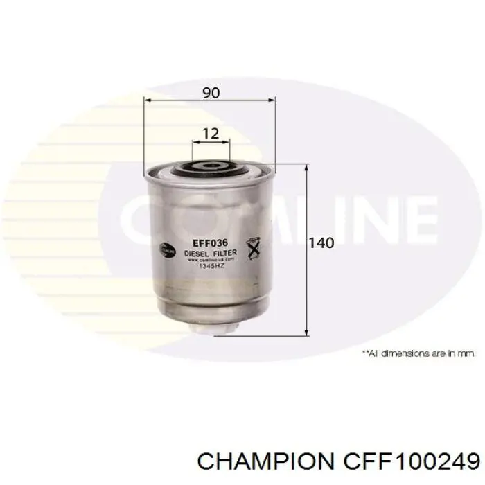 CFF100249 Champion filtro de combustível