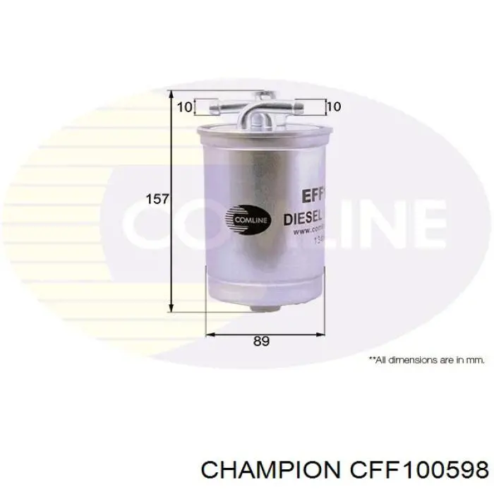 Топливный фильтр CFF100598 Champion