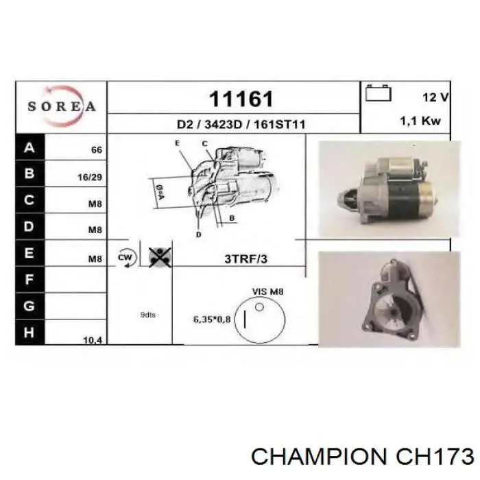 Свечи накала 7700856238 Renault (RVI)