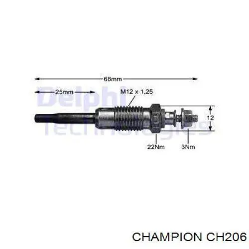 Купить CH206 Champion Свечи накала