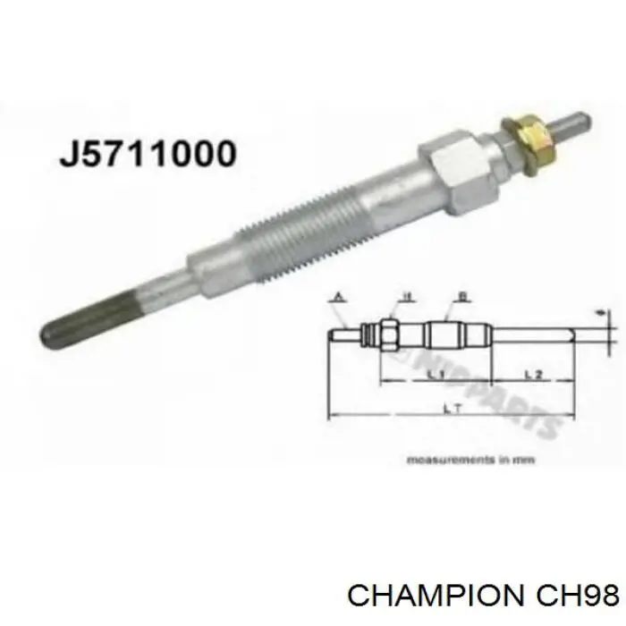 CH98 Champion Свечи накаливания