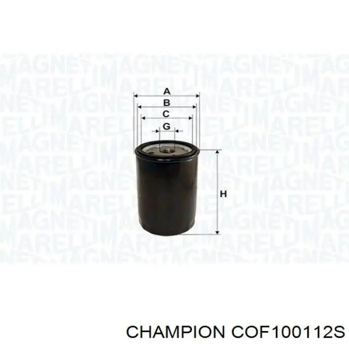 Масляный фильтр COF100112S Champion