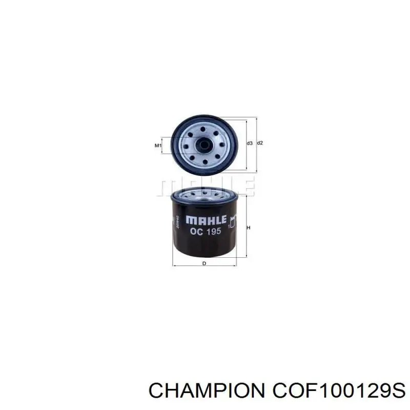 Фильтр масла Champion COF100129S