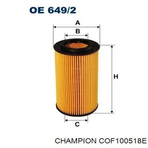 Купить COF100518E Champion Фильтр центробежный очистки масла