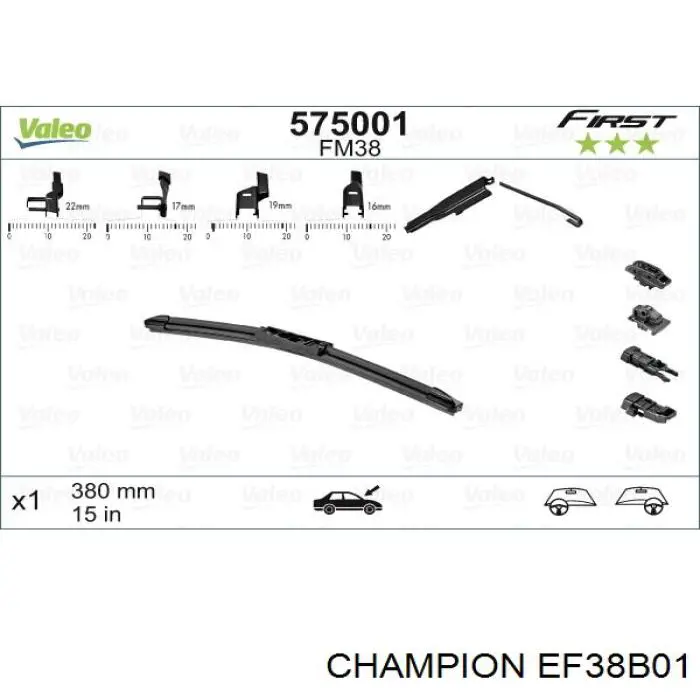 Купить 71765853 Fiat/Alfa/Lancia Щетка-дворник лобового стекла пассажирская