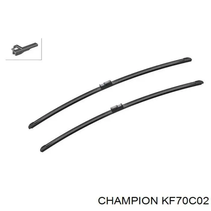 KF70C02 Champion щетка-дворник лобового стекла, комплект из 2 шт.