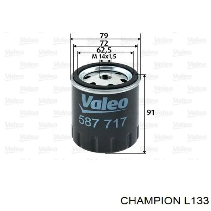 L133 Champion топливный фильтр