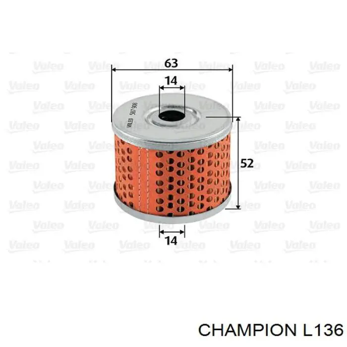 L136 Champion топливный фильтр