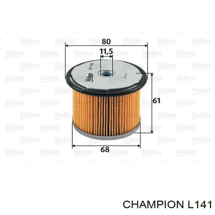 Фільтр паливний L141 Champion