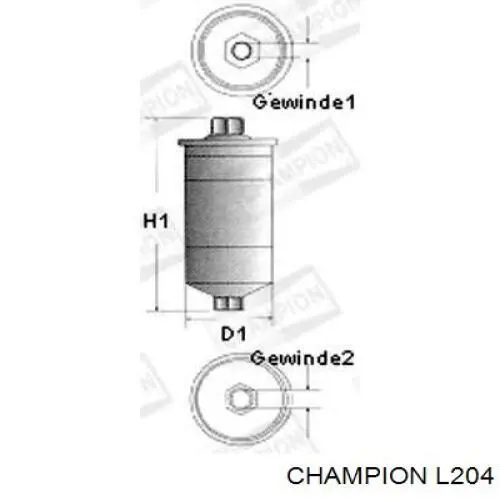 L204 Champion топливный фильтр