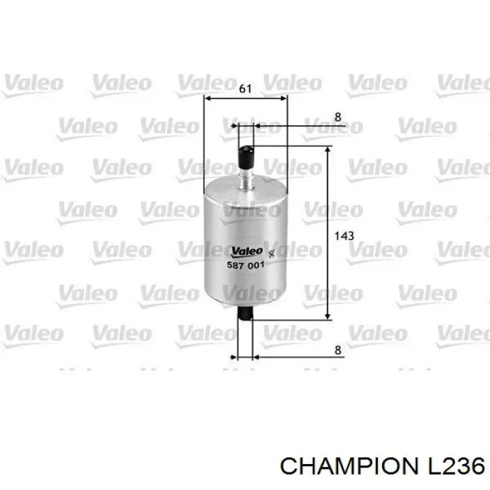 L236 Champion топливный фильтр