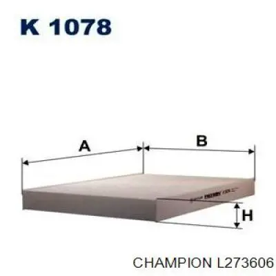 Фильтр тонкой очистки топлива Champion L273606 цена, от 7.60 USD