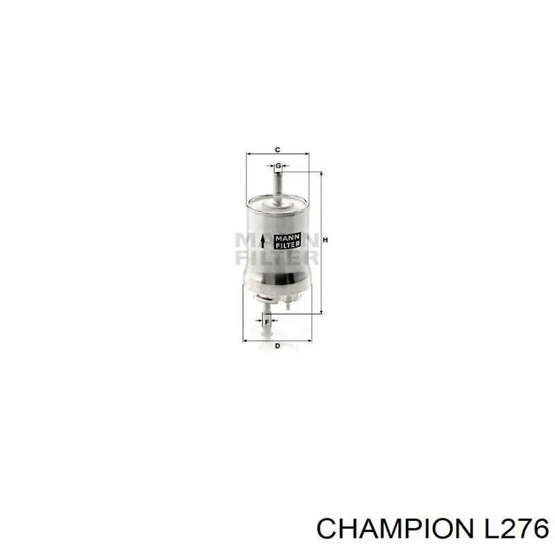 Filtro combustible L276 Champion