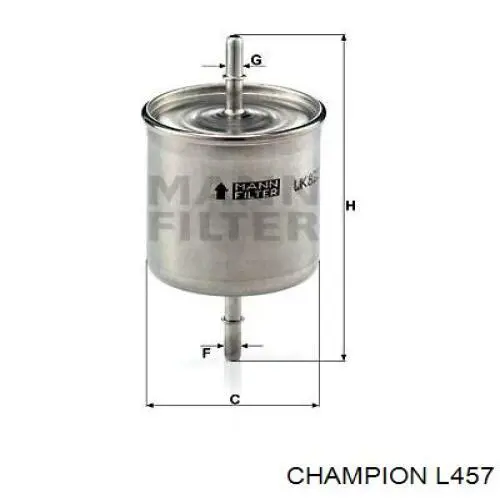 Фильтр тонкой очистки топлива Champion L457 цена, от 10.70 USD