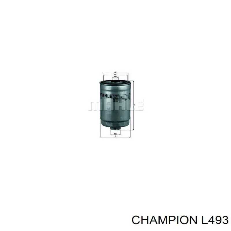 Фильтр тонкой очистки топлива Champion L493 цена, от 24.72 USD