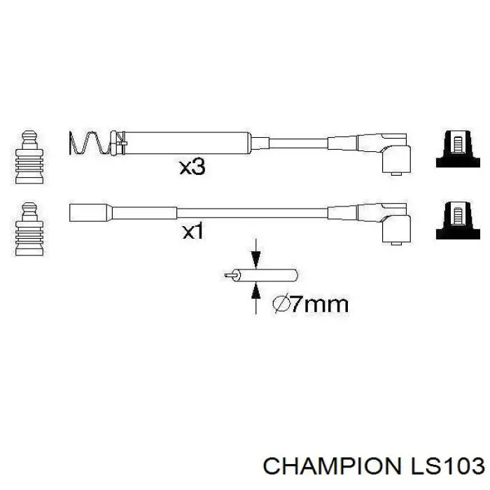 Высоковольтные провода MSK673 Magneti Marelli