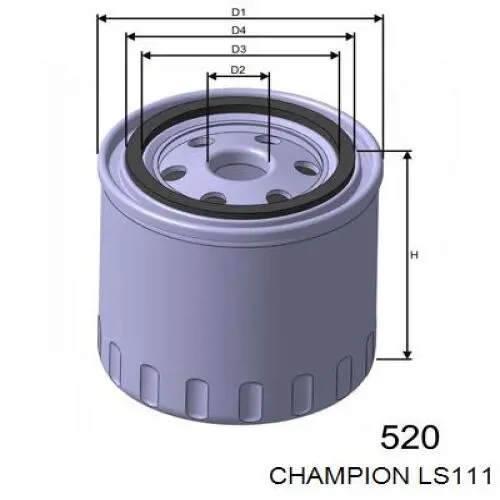 Масляный фильтр LS111 Champion